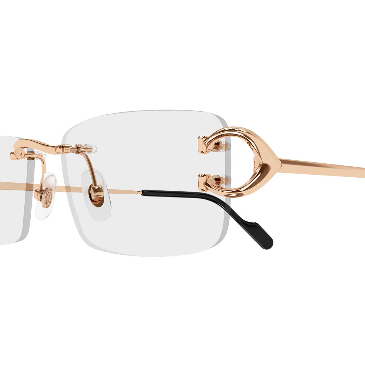 Cartier Occhiali da Vista CT0344O 005 Oro/Trasparente Uomo 3