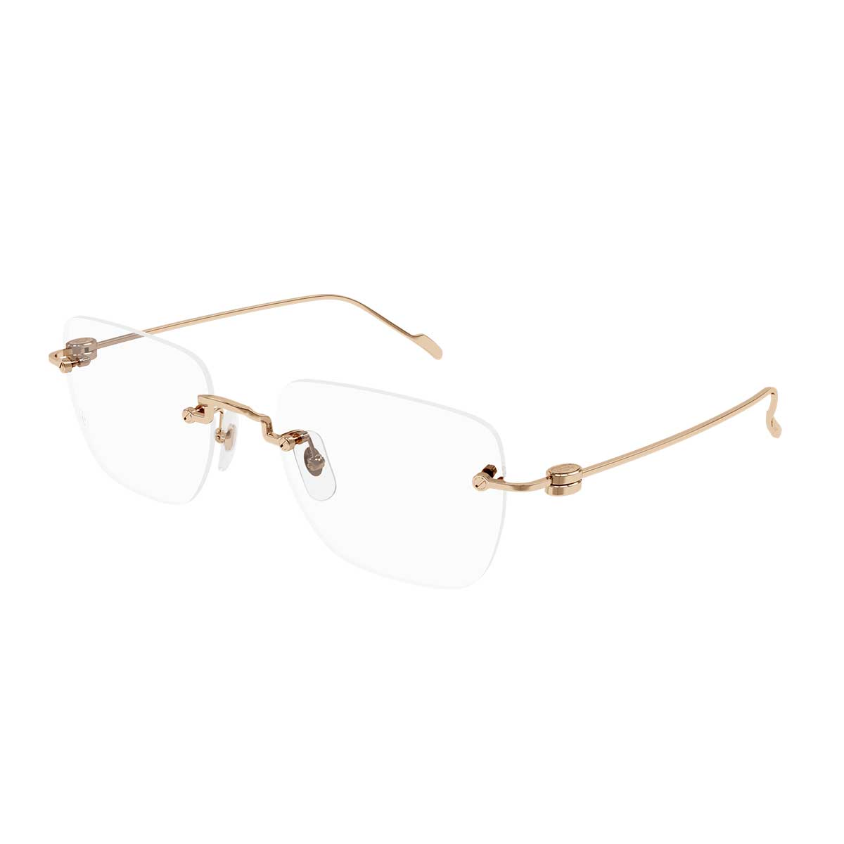 Cartier Occhiali da Vista CT0379O 001 Bronzo/Trasparente Uomo