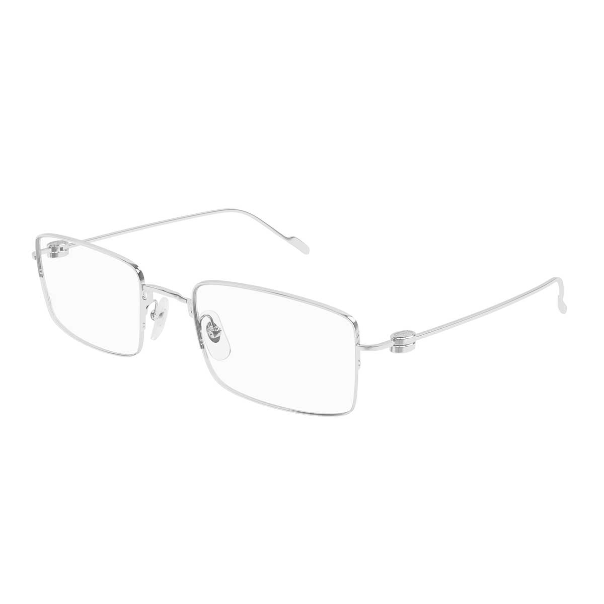 Cartier Occhiali da Vista CT0380O 003 Argento/Trasparente Uomo