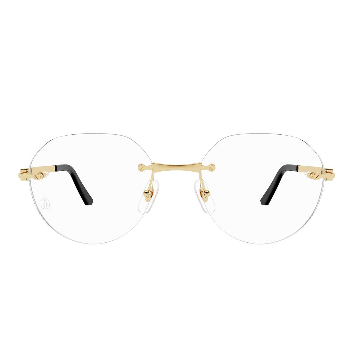 Cartier Occhiali da Vista CT0408O 001 Oro/Trasparente Uomo