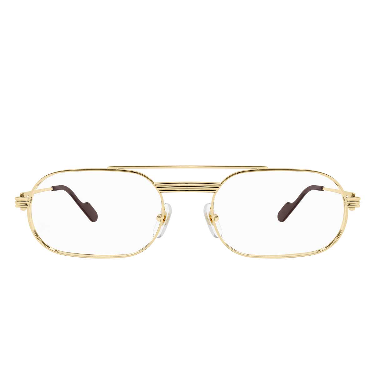 Cartier Occhiali da Vista CT0410O 001 Oro/Trasparente Uomo