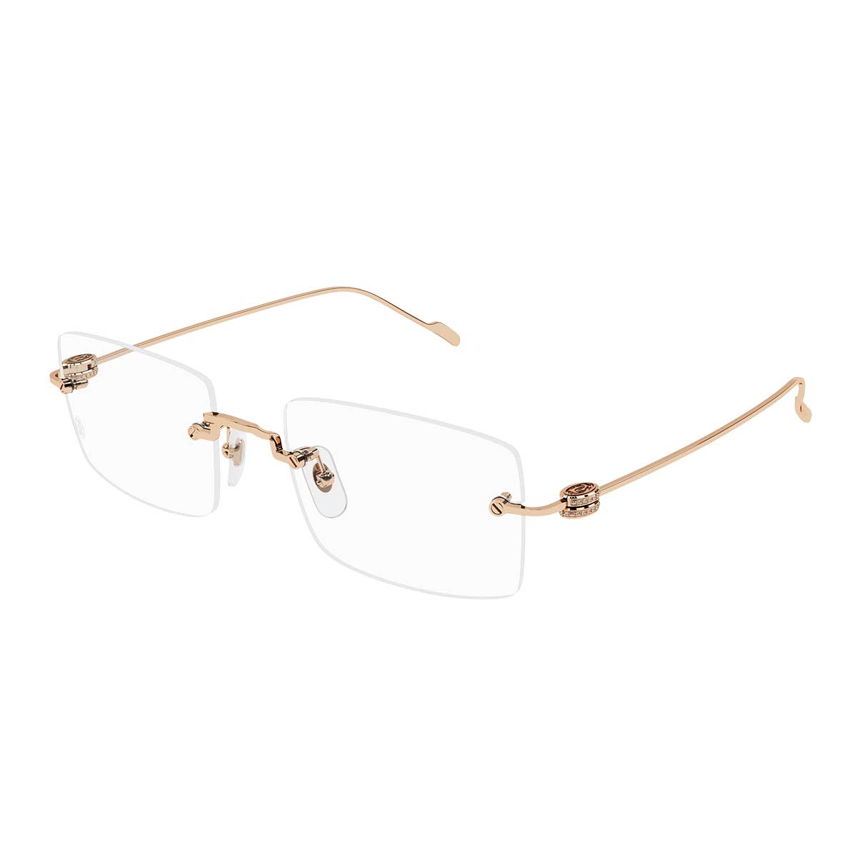 Cartier Occhiali da Vista CT0422O 001 Bronzo/Trasparente Unisex