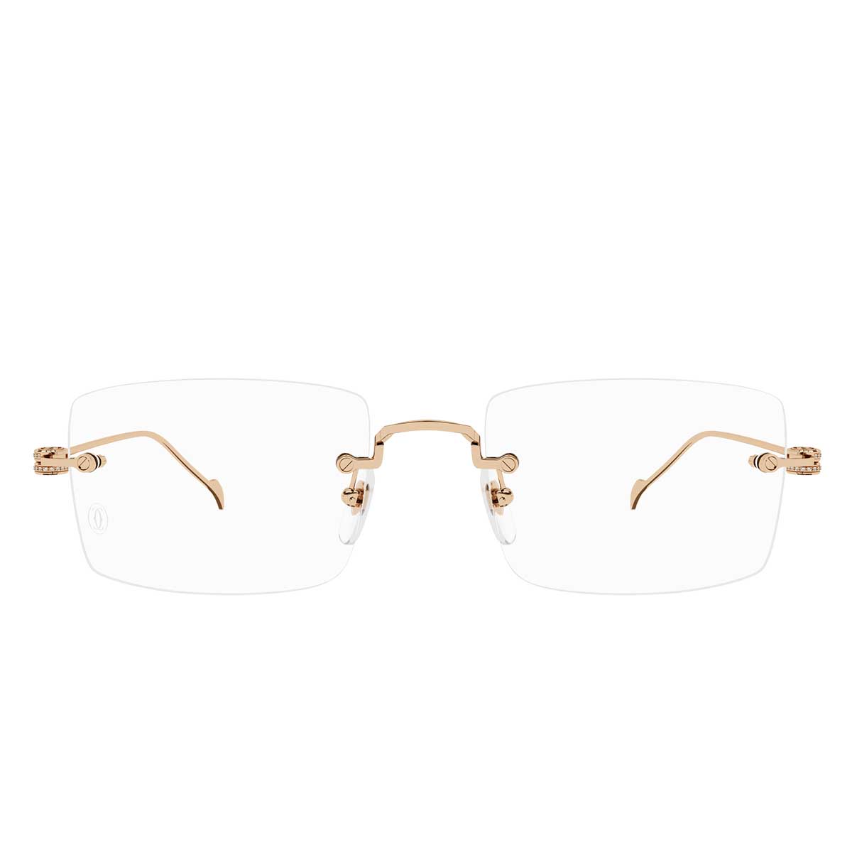 Cartier Occhiali da Vista CT0422O 001 Bronzo/Trasparente Unisex