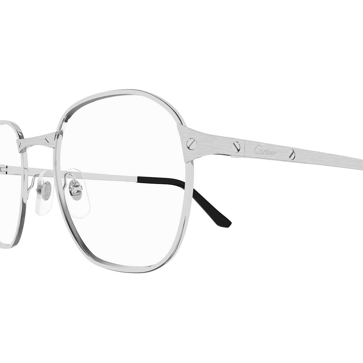 Cartier Occhiali da Vista CT0441O 002 Argento/Trasparente Uomo 3