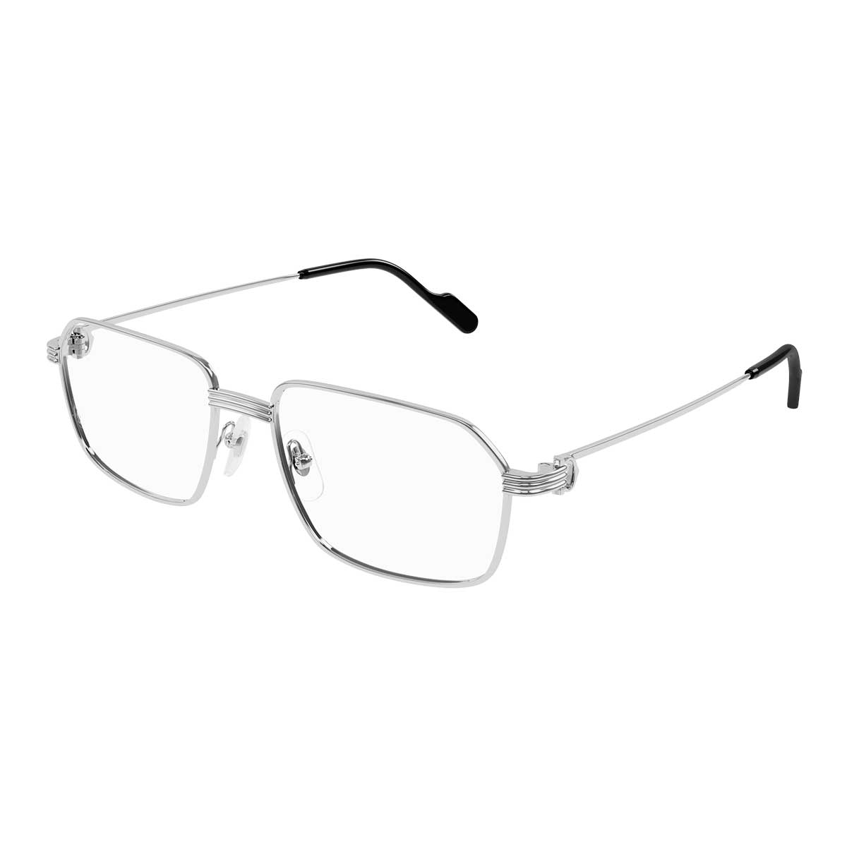 Cartier Occhiali da Vista CT0445O 002 Argento/Trasparente Uomo 2