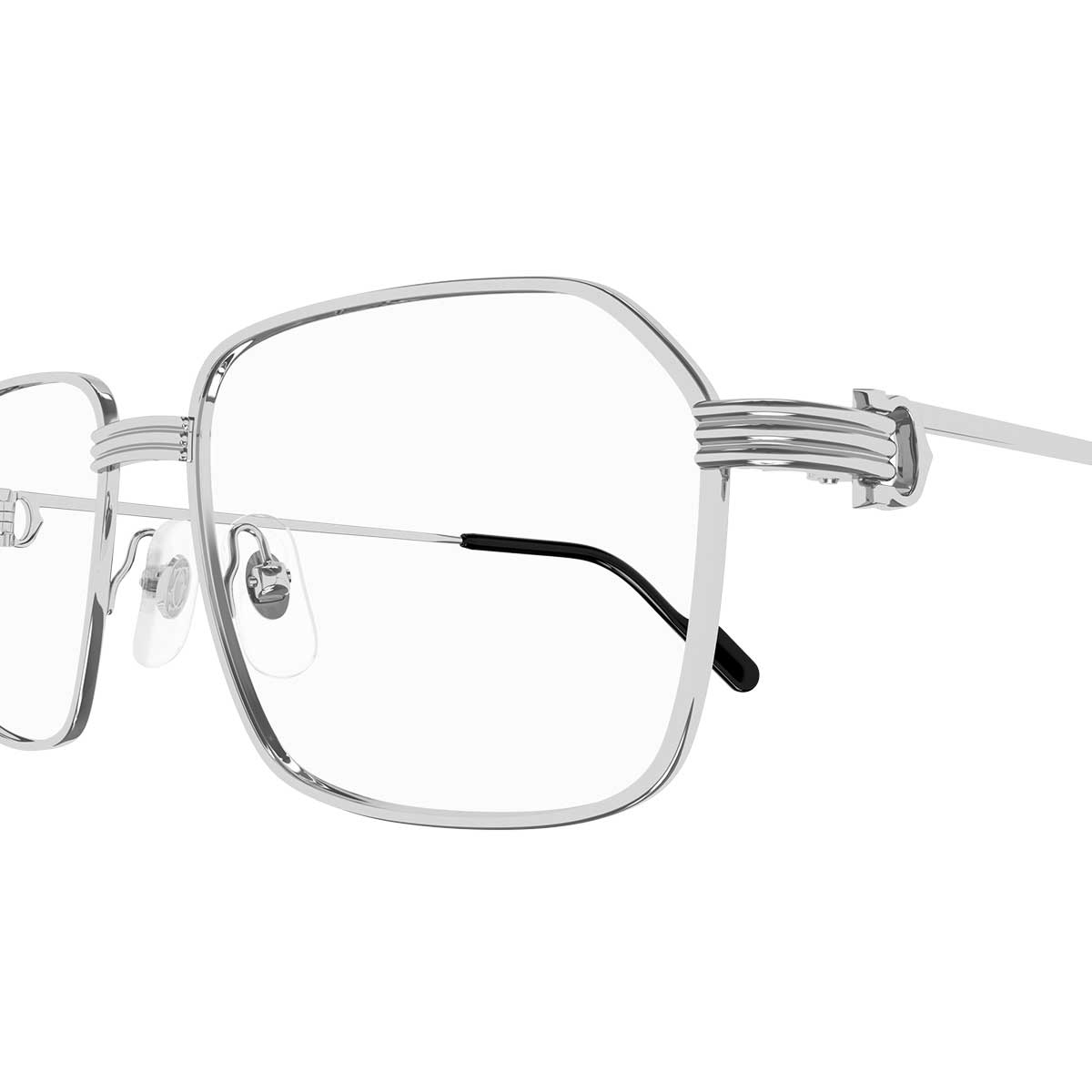 Cartier Occhiali da Vista CT0445O 002 Argento/Trasparente Uomo 3