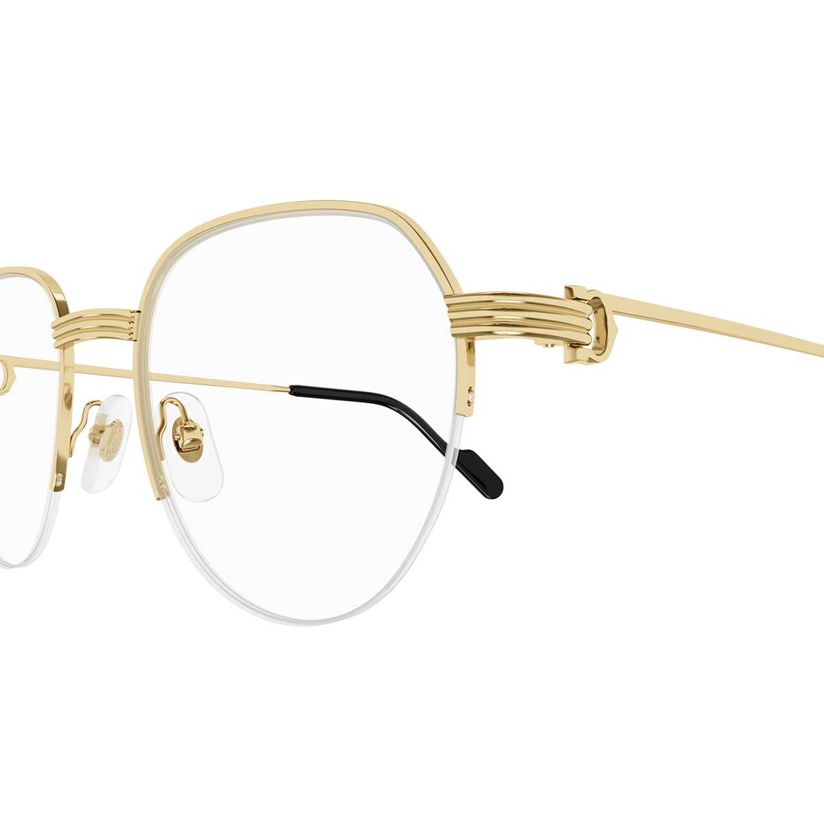 Cartier Occhiali da Vista CT0446O 001 Oro/Trasparente Uomo 3