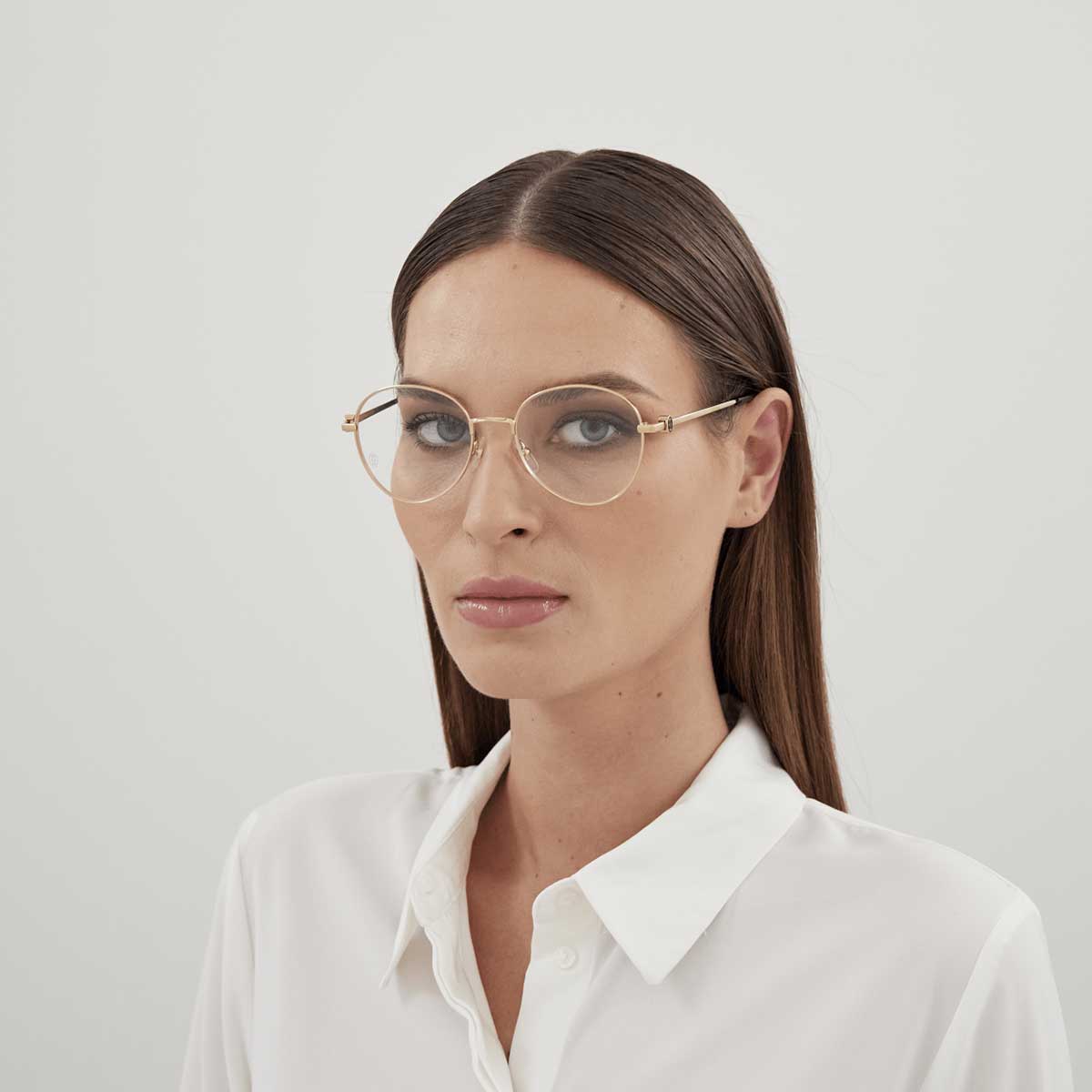 Cartier Occhiali da Vista CT0449O 001 Oro/Trasparente Donna 4