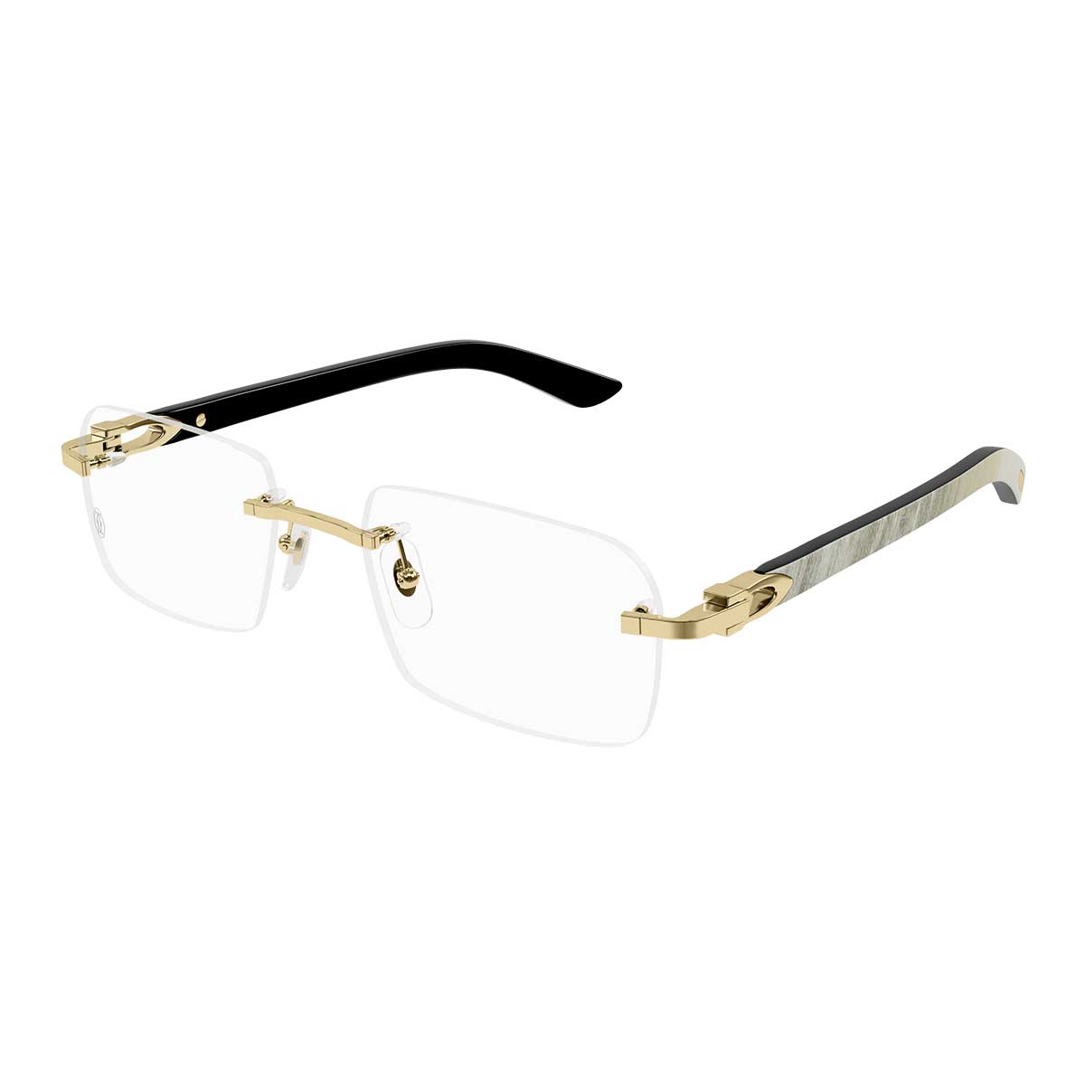 Cartier Occhiali da Vista CT0453O 002 OroBianco/Trasparente Uomo 2