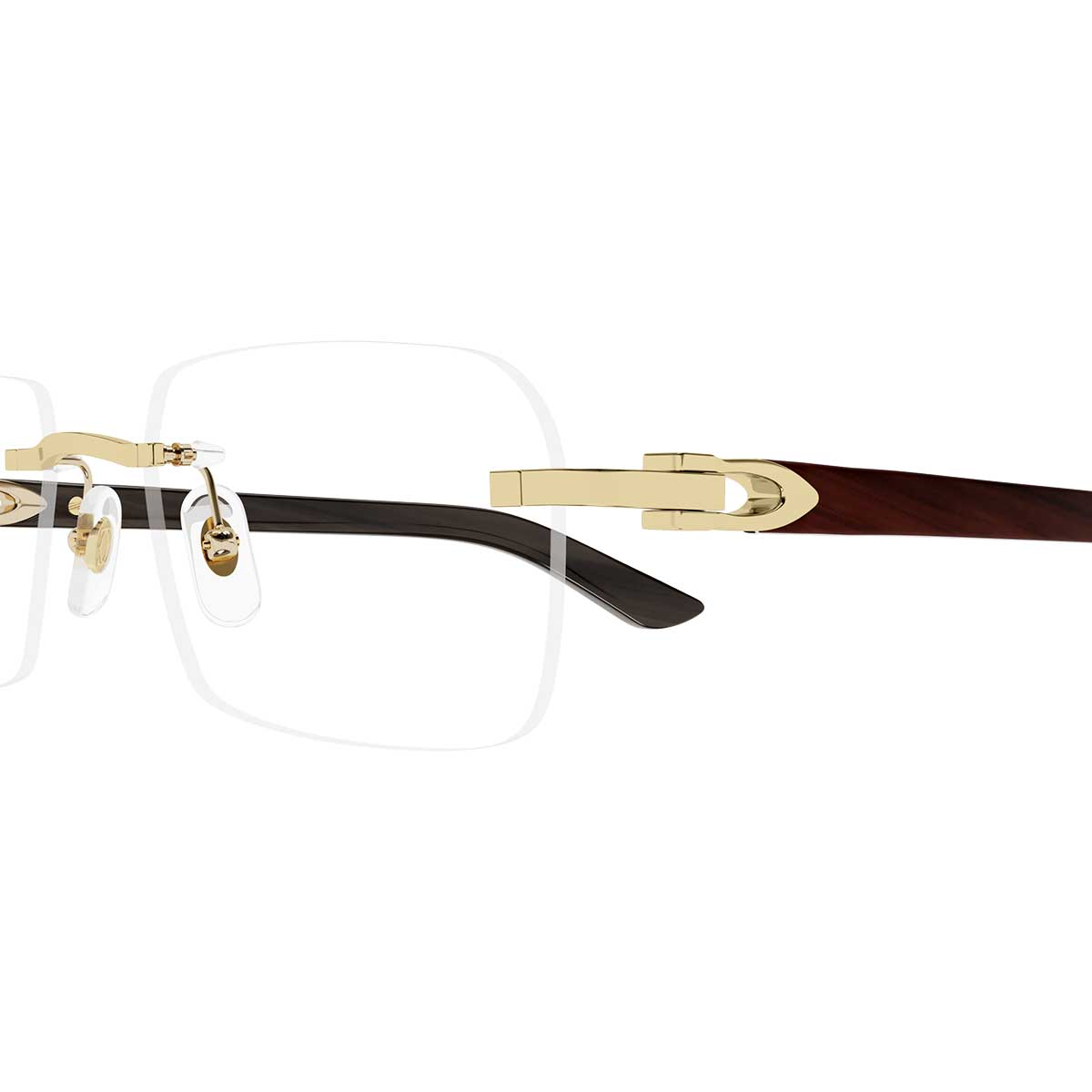 Cartier Occhiali da Vista CT0453O 006 OroRosso/Trasparente Uomo 3