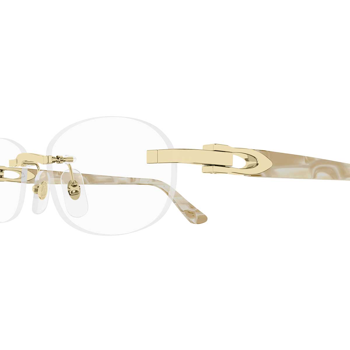 Cartier Occhiali da Vista CT0455OJ 003 OroAvorio/Trasparente Donna 3