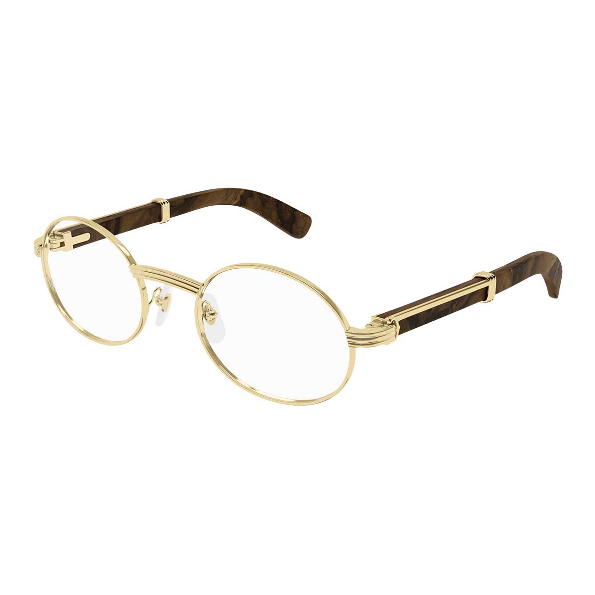 Cartier Occhiali da Vista CT0464O 004 OroMarrone/Trasparente Uomo 2