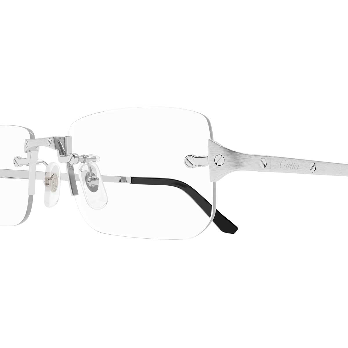 Cartier Occhiali da Vista CT0479O 002 Argento/Trasparente Uomo 3