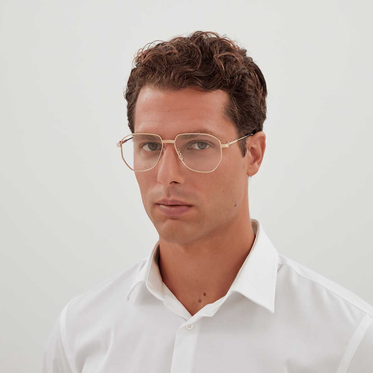 Cartier Occhiali da Vista CT0484O 001 Oro/Trasparente Uomo 4