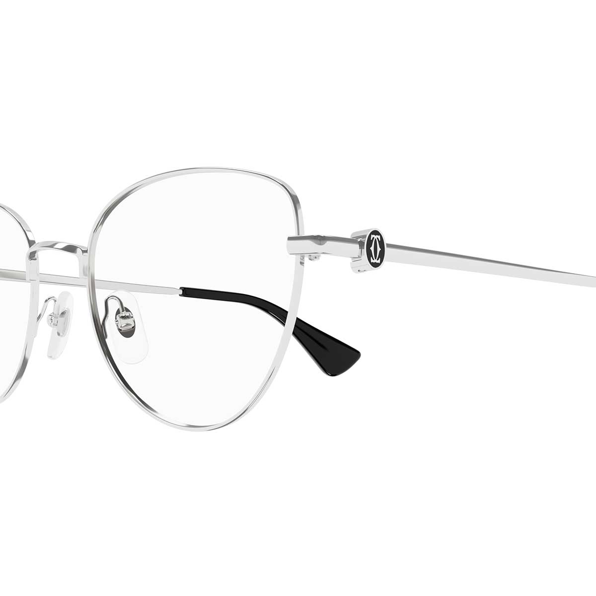 Cartier Occhiali da Vista CT0490O 002 Argento/Trasparente Donna 3