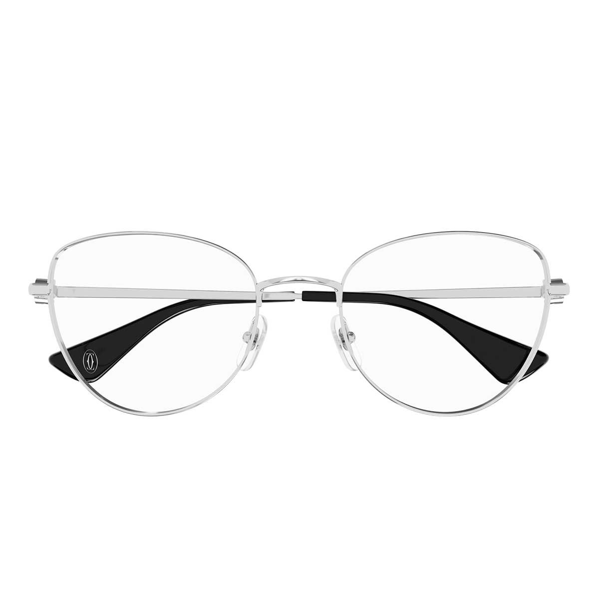 Cartier Occhiali da Vista CT0490O 002 Argento/Trasparente Donna