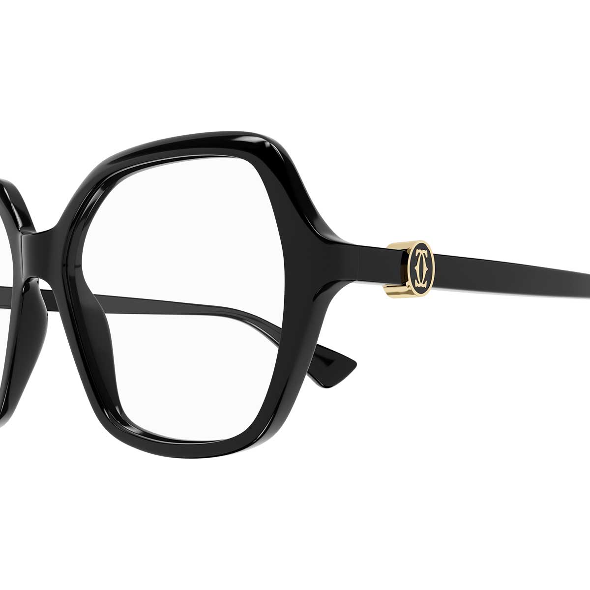 Cartier Occhiali da Vista CT0492O 001 Nero/Trasparente Donna 3