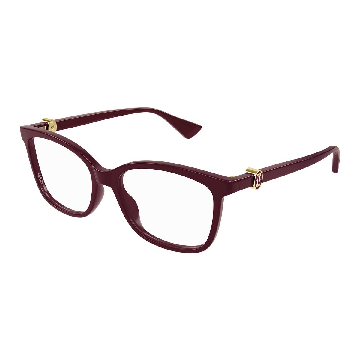 Cartier Occhiali da Vista CT0493O 003 Burgundy/Trasparente Donna 2