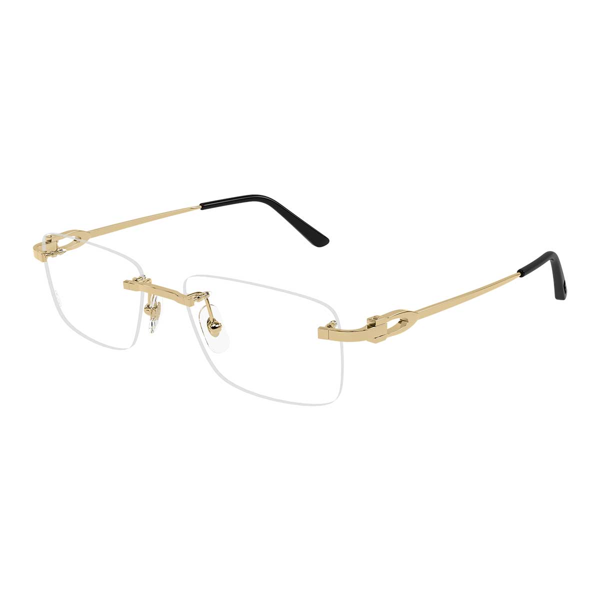 Cartier Occhiali da Vista CT0521O 001 Oro/Trasparente Uomo