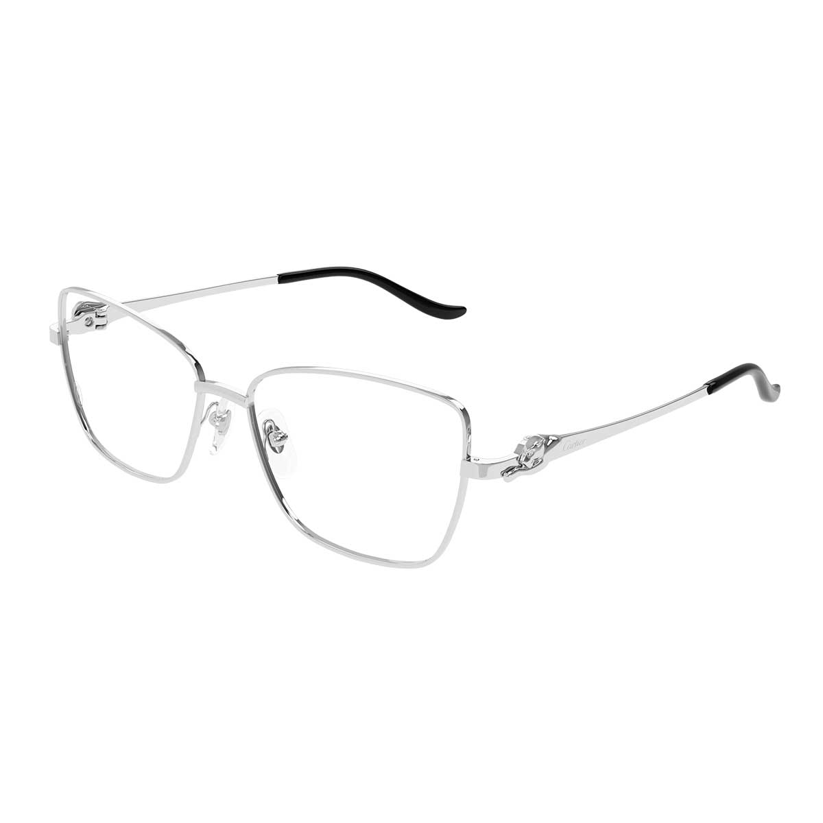 Cartier Occhiali da Vista CT0523O 002 Argento/Trasparente Donna