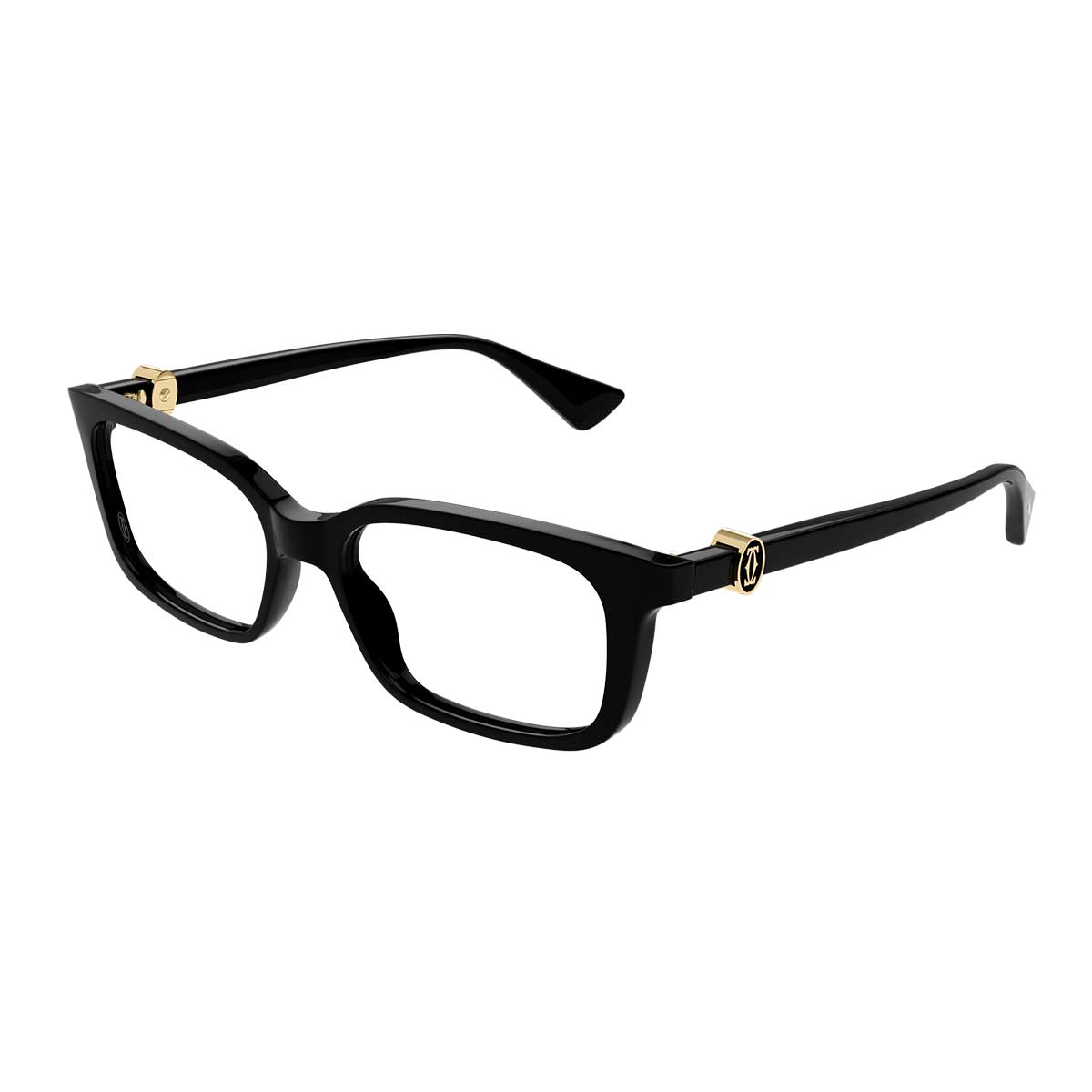 Cartier Occhiali da Vista CT0525O 005 Nero/Trasparente Donna