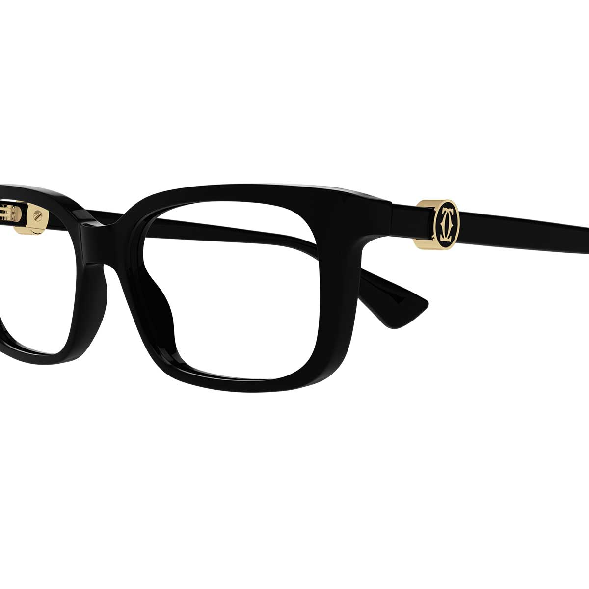 Cartier Occhiali da Vista CT0525O 005 Nero/Trasparente Donna