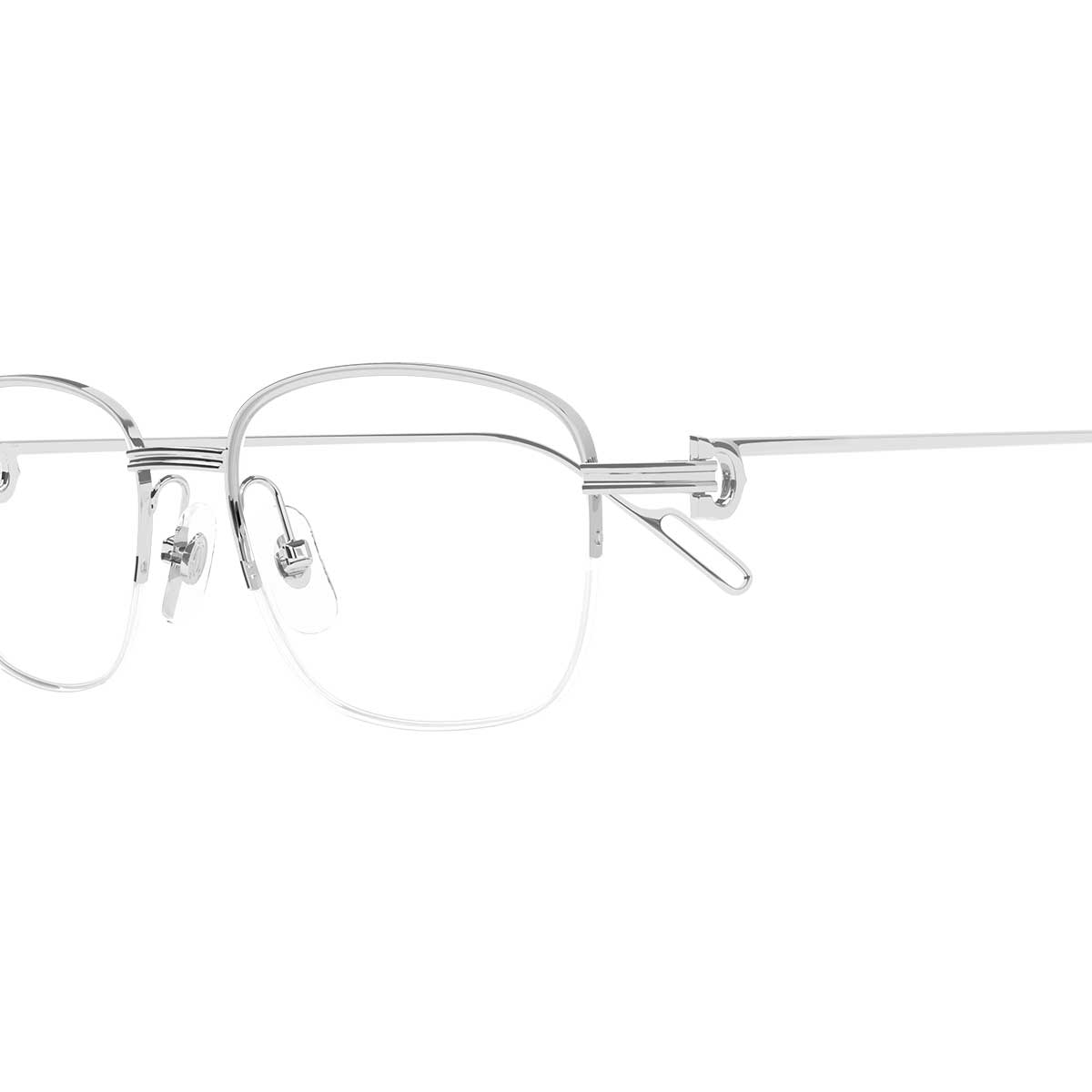 Cartier Occhiali da Vista CT0529OA 003 Argento/Trasparente Uomo 3