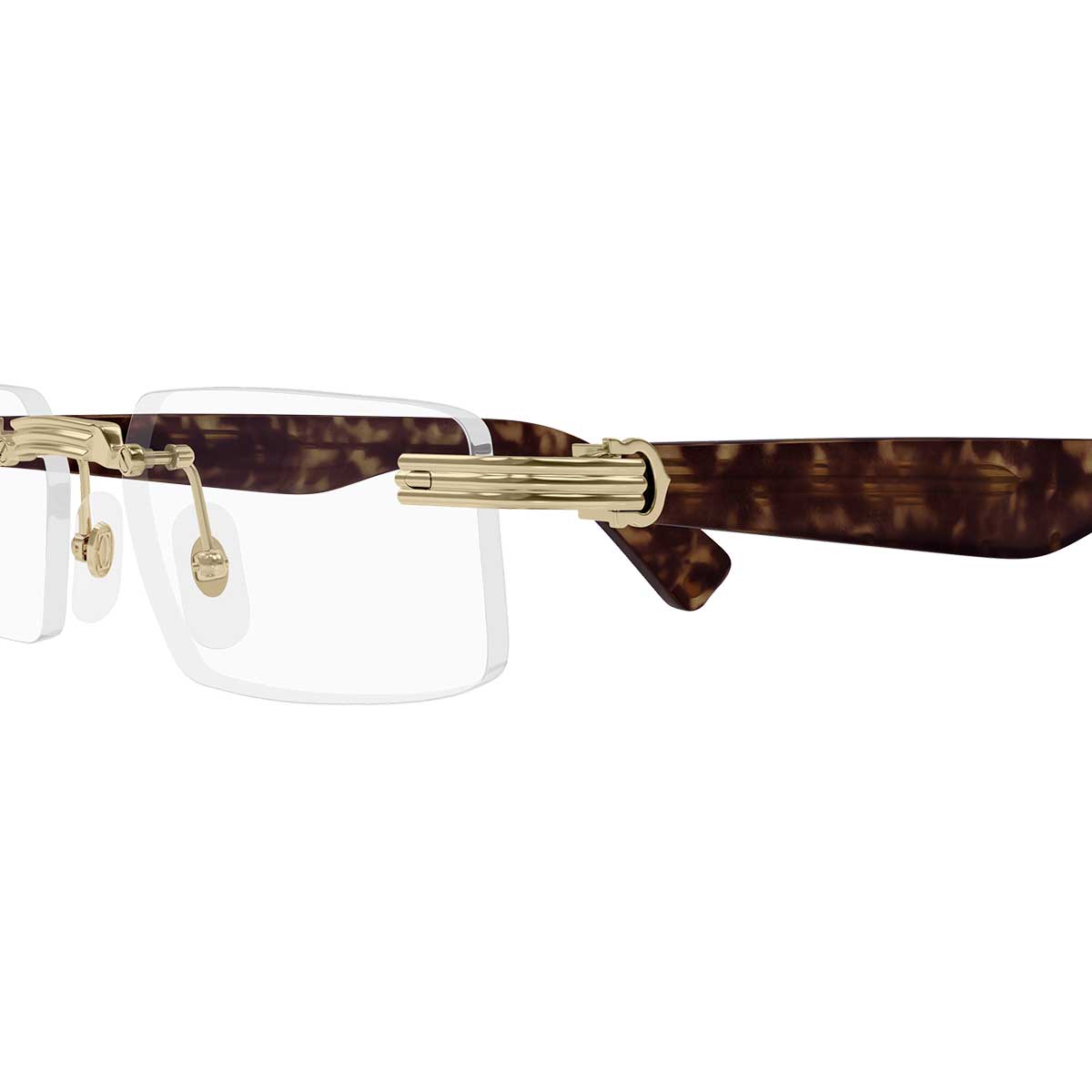 Cartier Occhiali da Vista CT0537O 002 OroMarrone/Trasparente Uomo 3