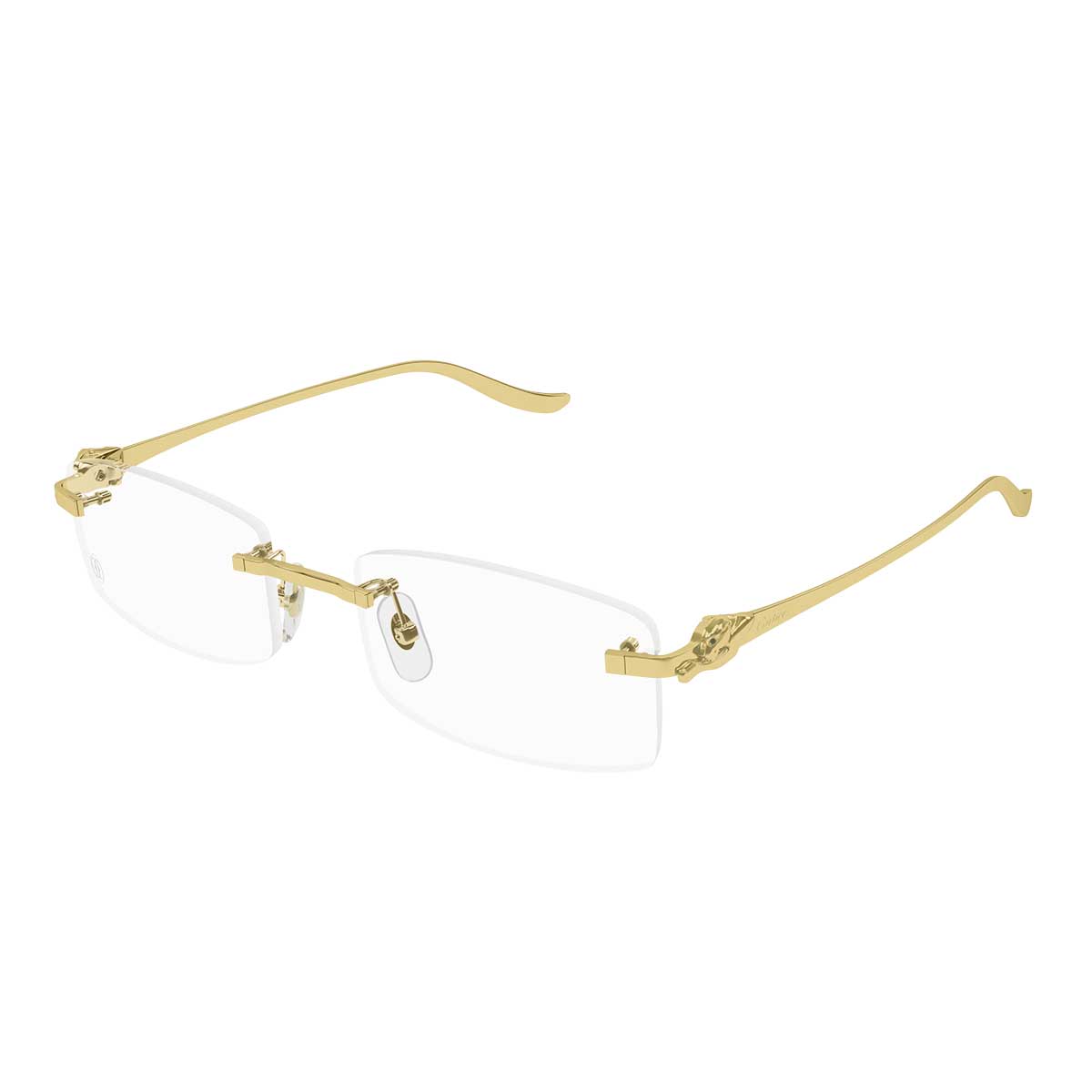 Cartier Occhiali da Vista CT0552O 001 Oro/Trasparente Unisex 2