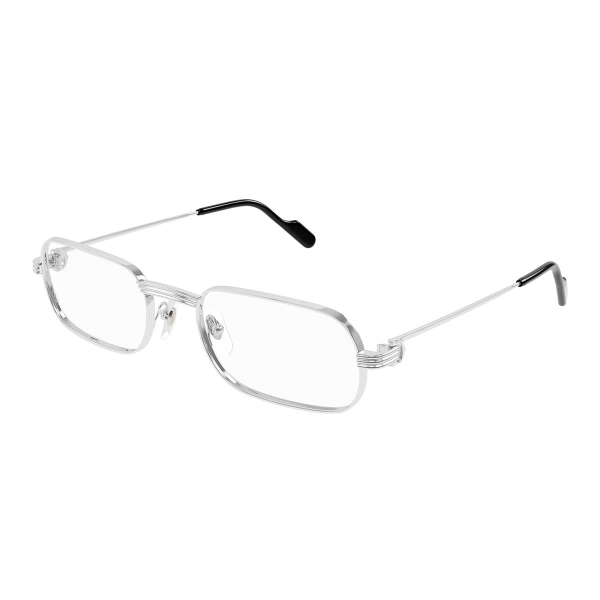 Cartier Occhiali da Vista CT0556O 002 Argento/Trasparente Uomo 2
