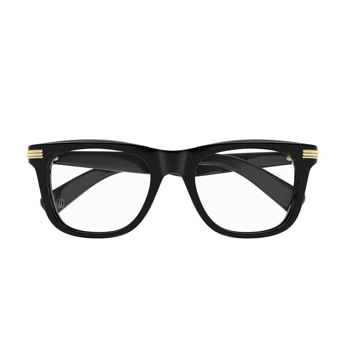 Cartier Occhiali da Vista CT0558O 001 Nero/Trasparente Uomo
