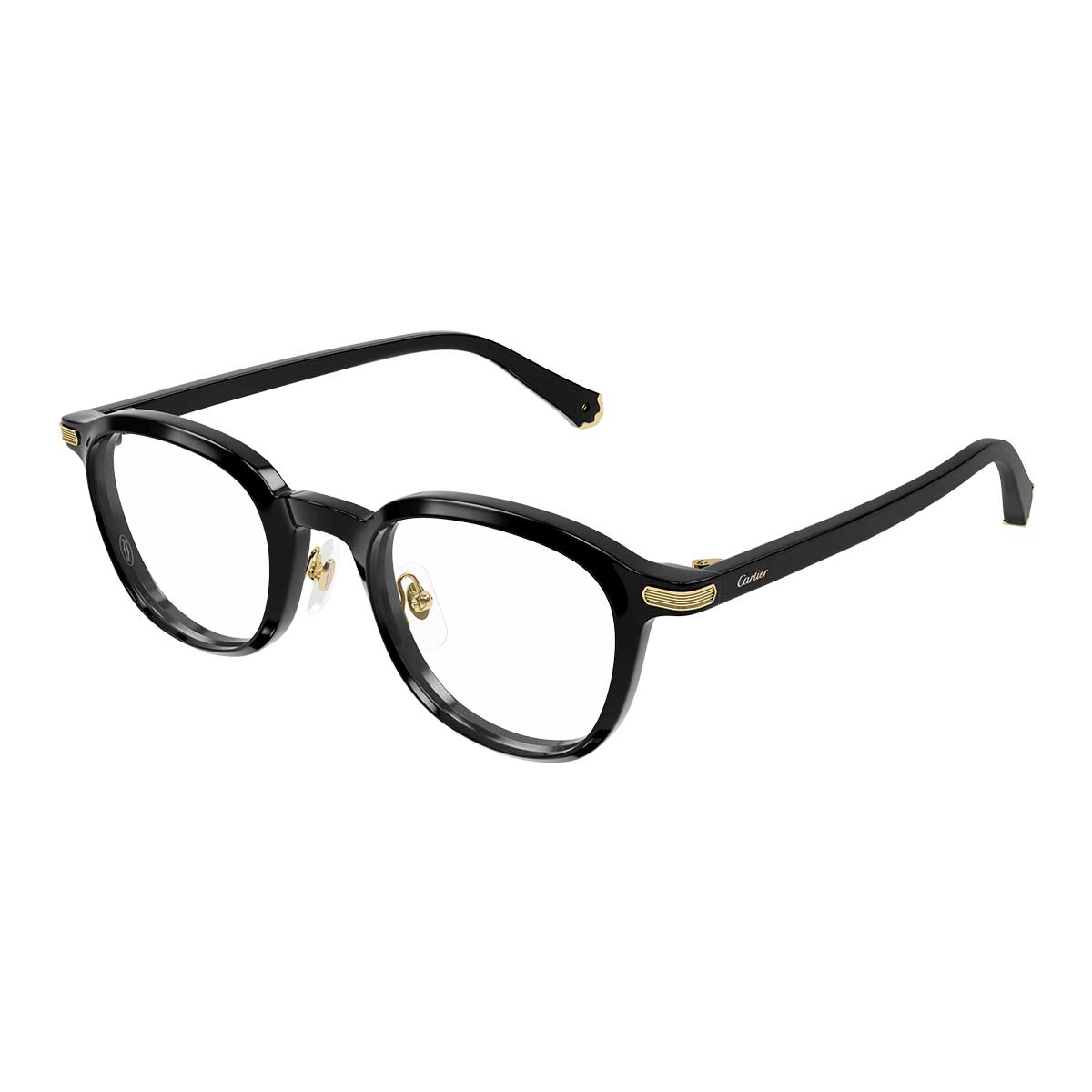 Cartier Occhiali da Vista CT0560O 001 Nero/Trasparente Uomo