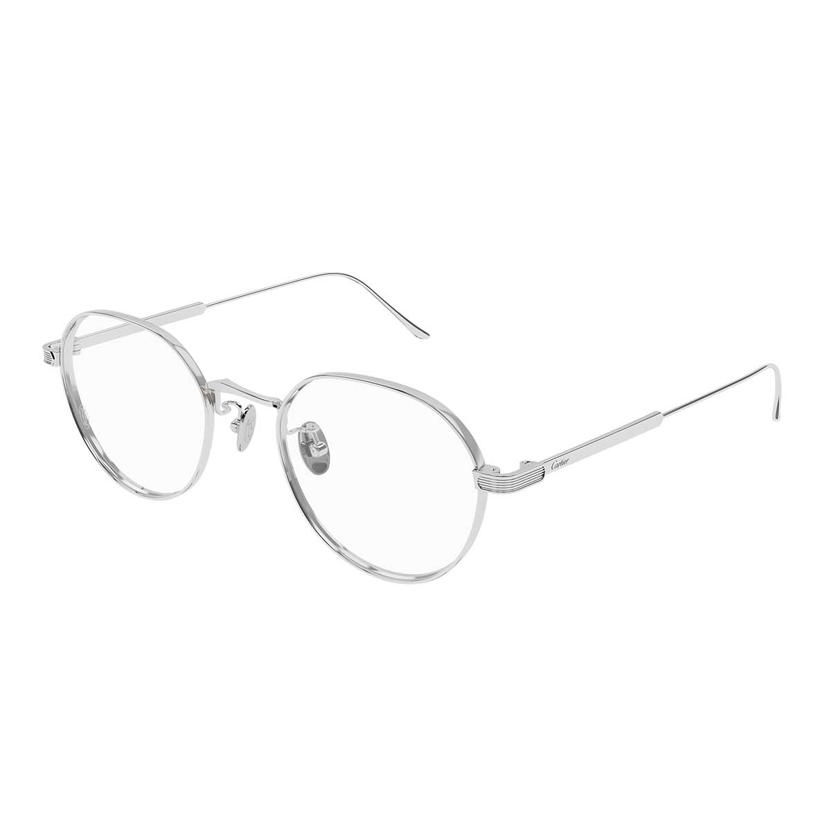 Cartier Occhiali da Vista CT0561OA 002 Argento/Trasparente Unisex