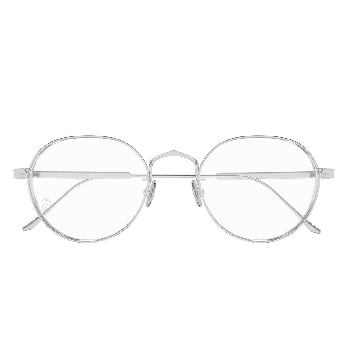Cartier Occhiali da Vista CT0561OA 002 Argento/Trasparente Unisex