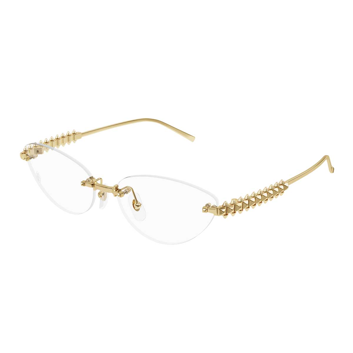 Cartier Occhiali da Vista CT0565O 001 Oro/Trasparente Donna 2