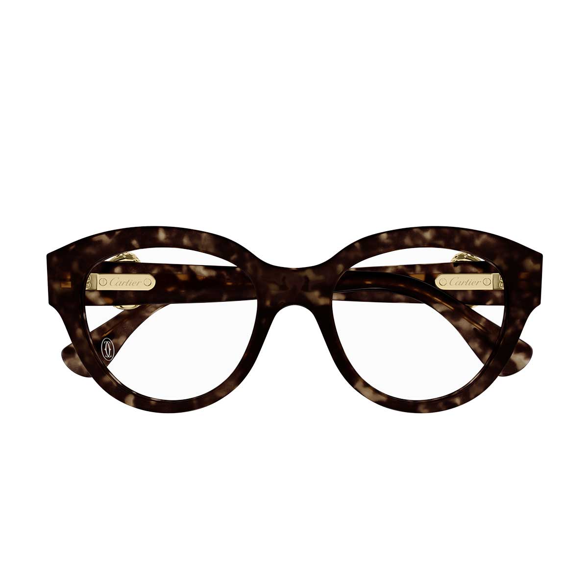 Cartier Occhiali da Vista CT0567O 002 Marrone/Trasparente Donna