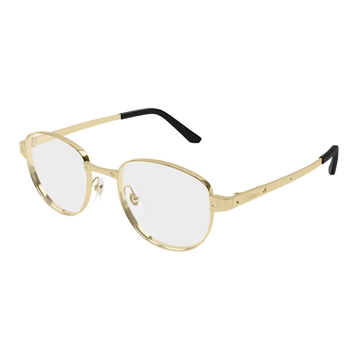 Cartier Occhiali da Vista CT0572O 001 Oro/Trasparente Uomo
