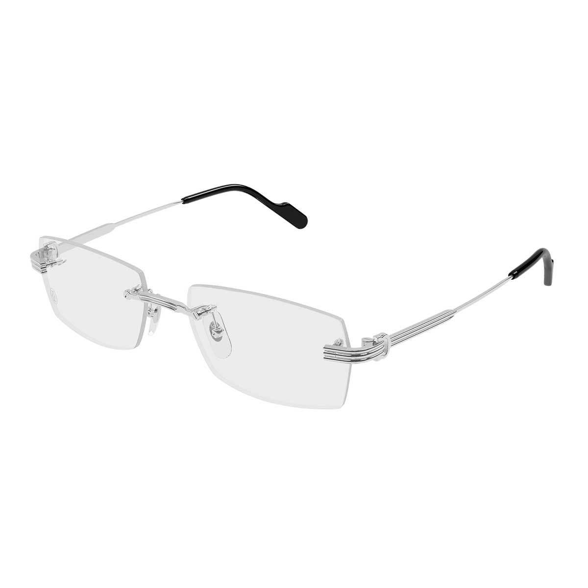 Cartier Occhiali da Vista CT0578O 002 Argento/Trasparente Uomo 2