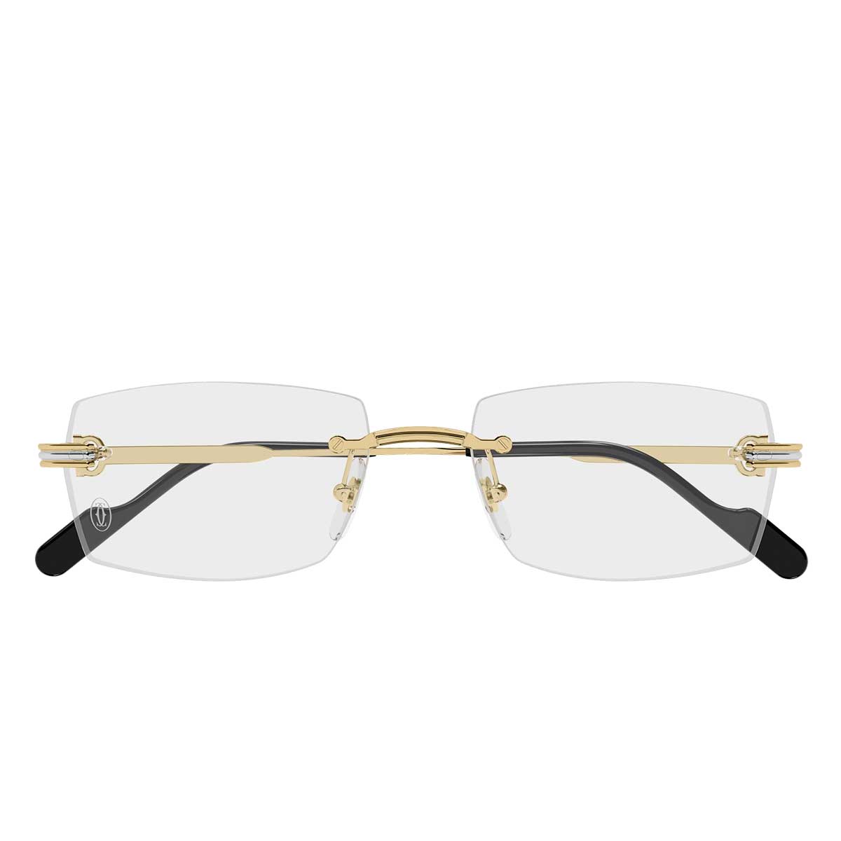 Cartier Occhiali da Vista CT0578O 003 Oro/Trasparente Uomo