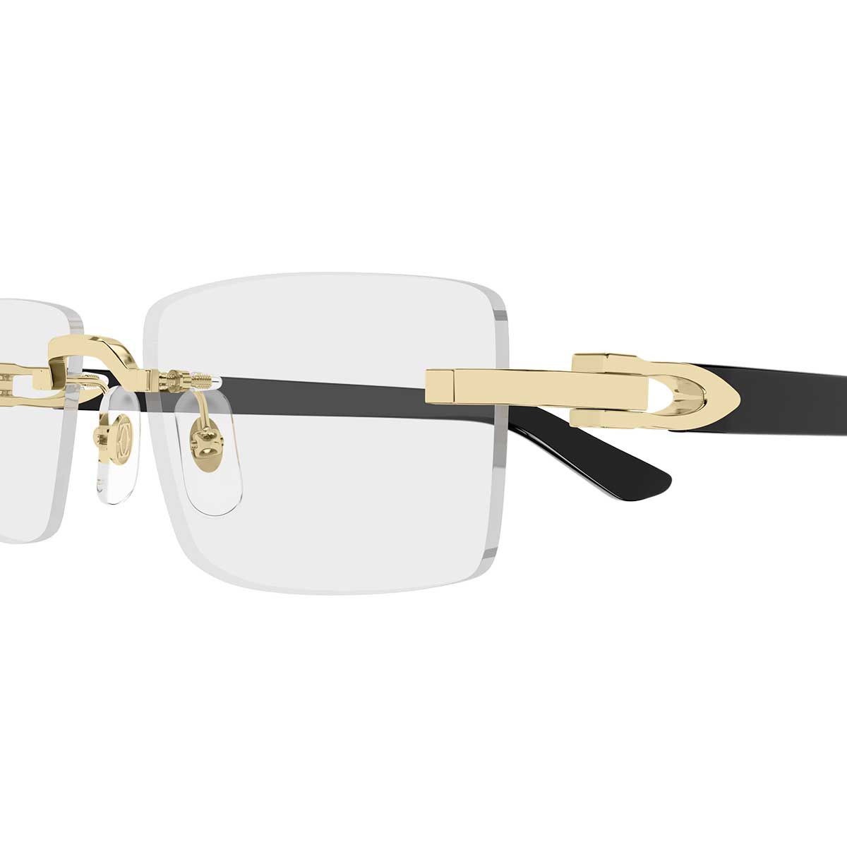 Cartier Occhiali da Vista CT0581O 001 OroNero/Trasparente Uomo 3