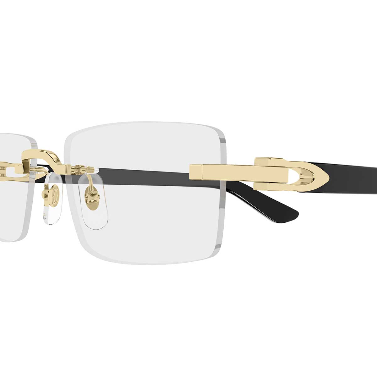 Cartier Occhiali da Vista CT0581O 005 OroNero/Trasparente Uomo 3