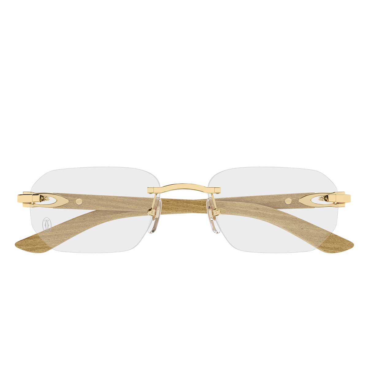 Cartier Occhiali da Vista CT0583O 002 OroBurgundy/Trasparente Uomo