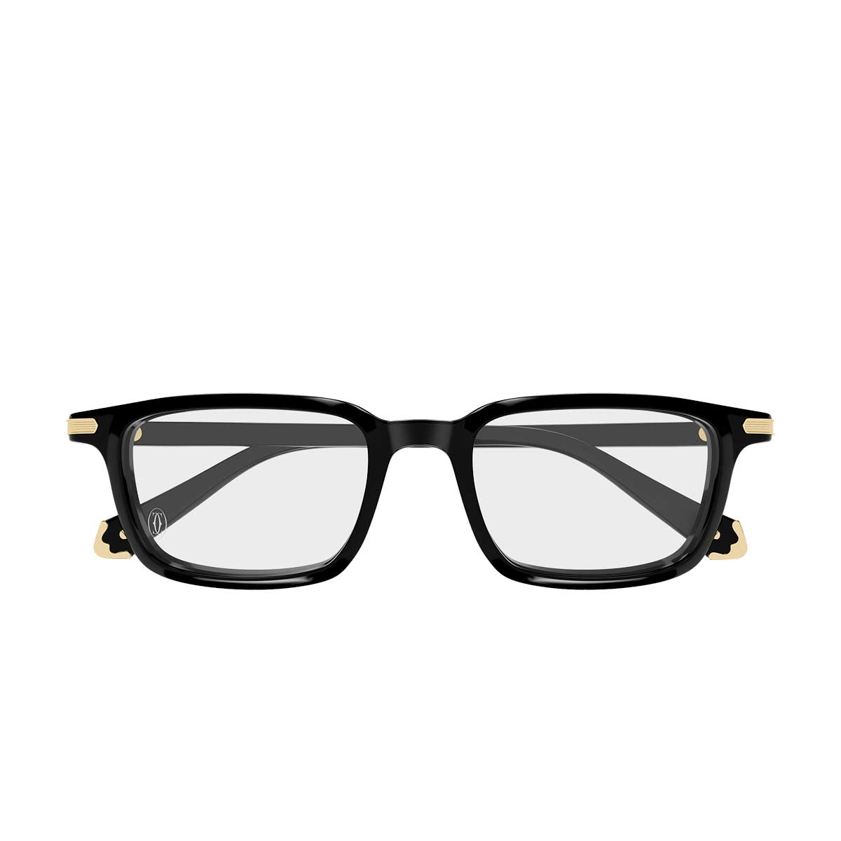 Cartier Occhiali da Vista CT0586O 005 Nero/Trasparente Uomo