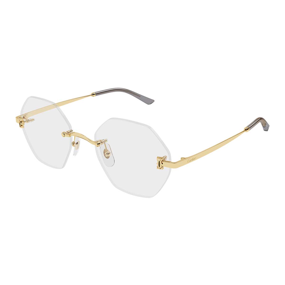 Cartier Occhiali da Vista CT0593O 001 Oro/Trasparente Donna 2