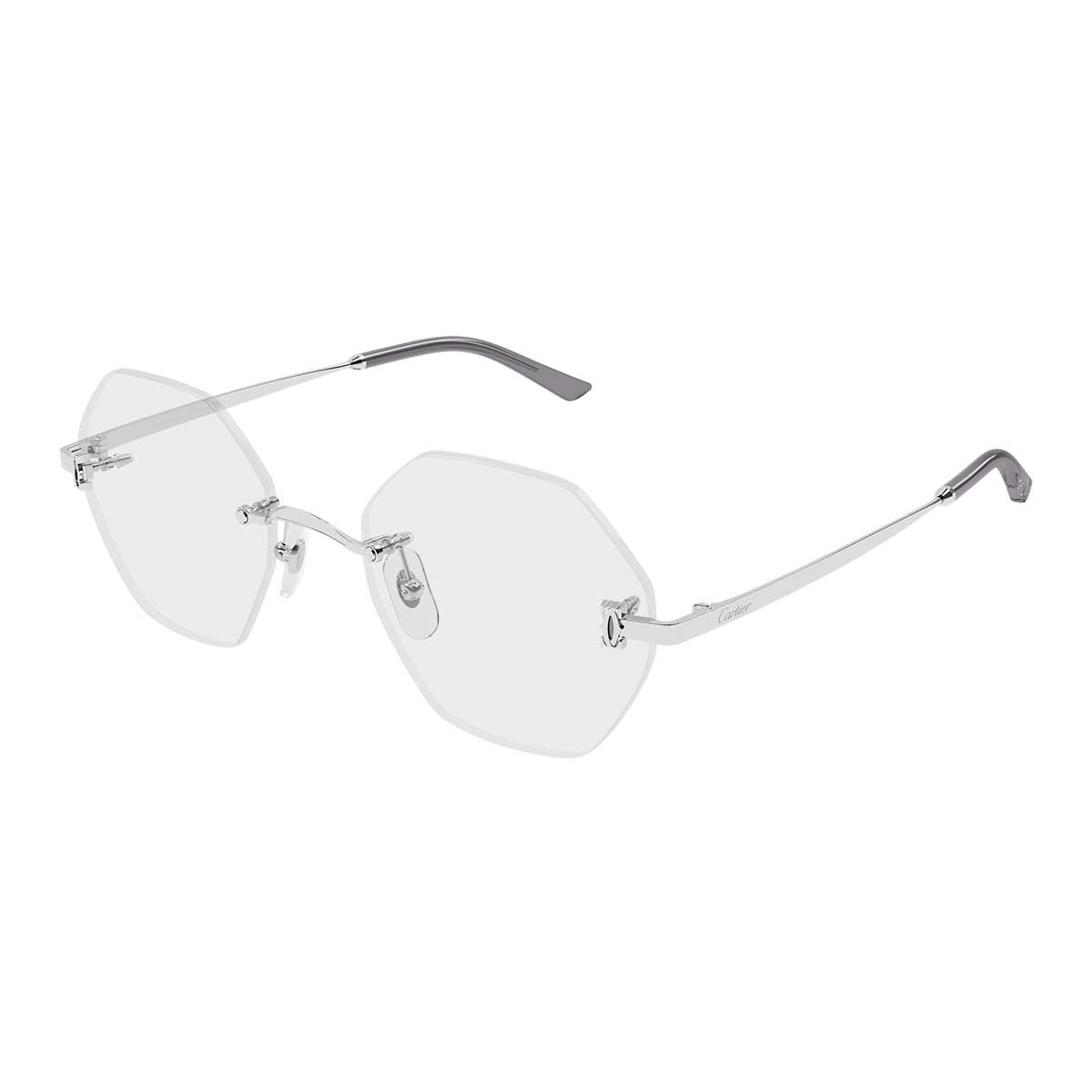 Cartier Occhiali da Vista CT0593O 002 Argento/Trasparente Donna 2