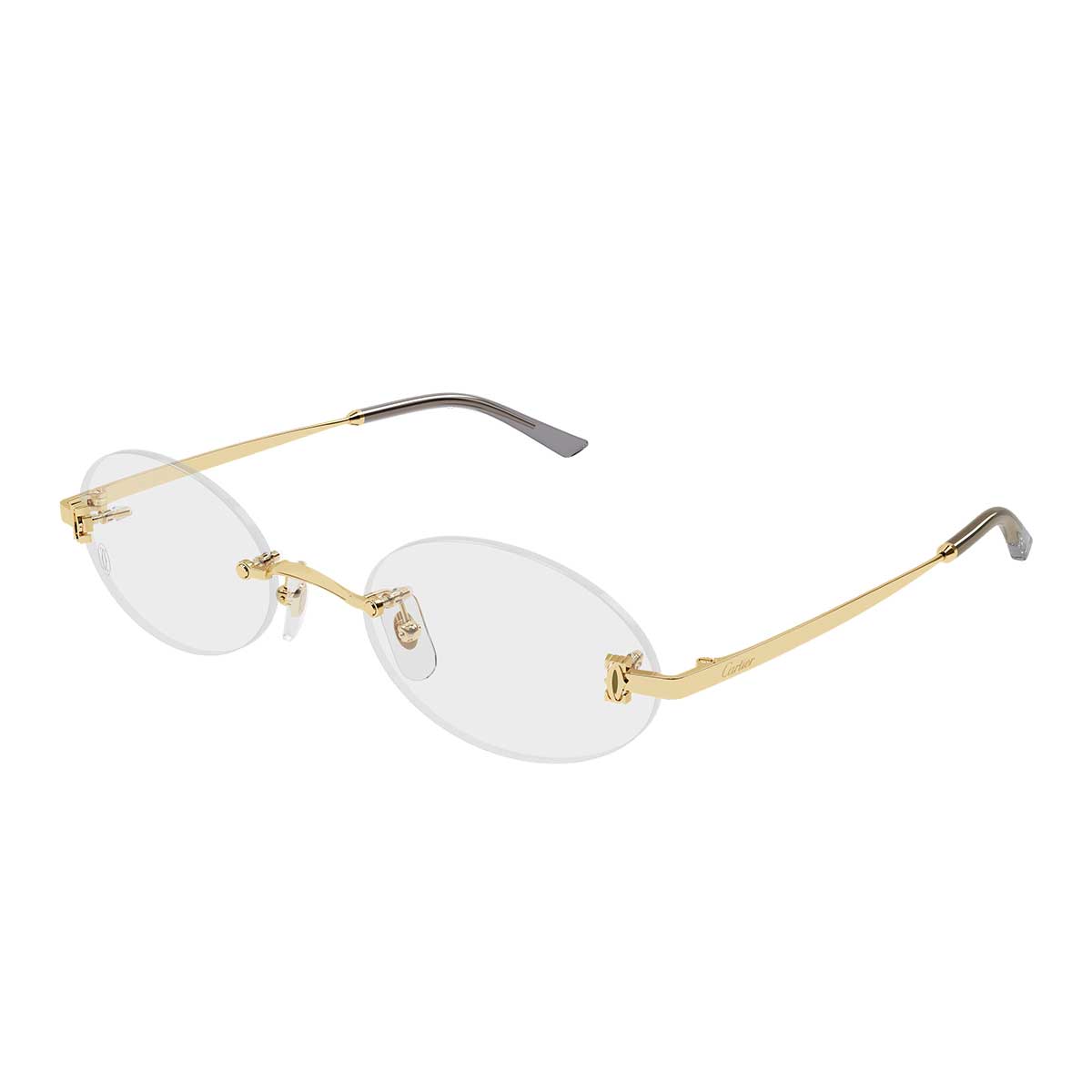 Cartier Occhiali da Vista CT0594O 001 Oro/Trasparente Donna