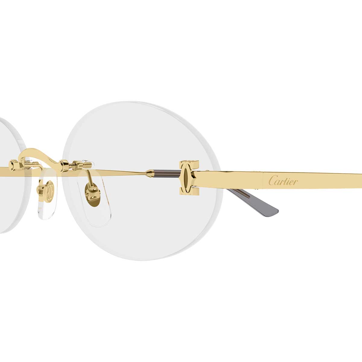 Cartier Occhiali da Vista CT0594O 001 Oro/Trasparente Donna