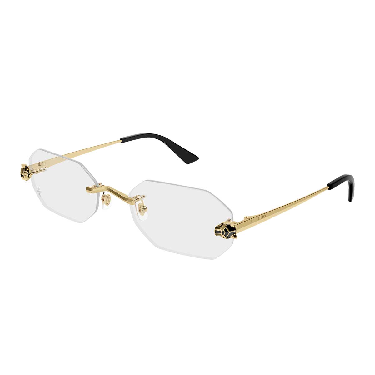 Cartier Occhiali da Vista CT0599O 001 Oro/Trasparente Unisex