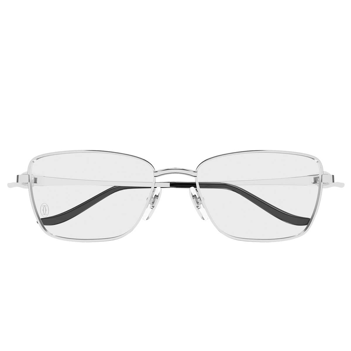 Cartier Occhiali da Vista CT0600O 002 Argento/Trasparente Donna