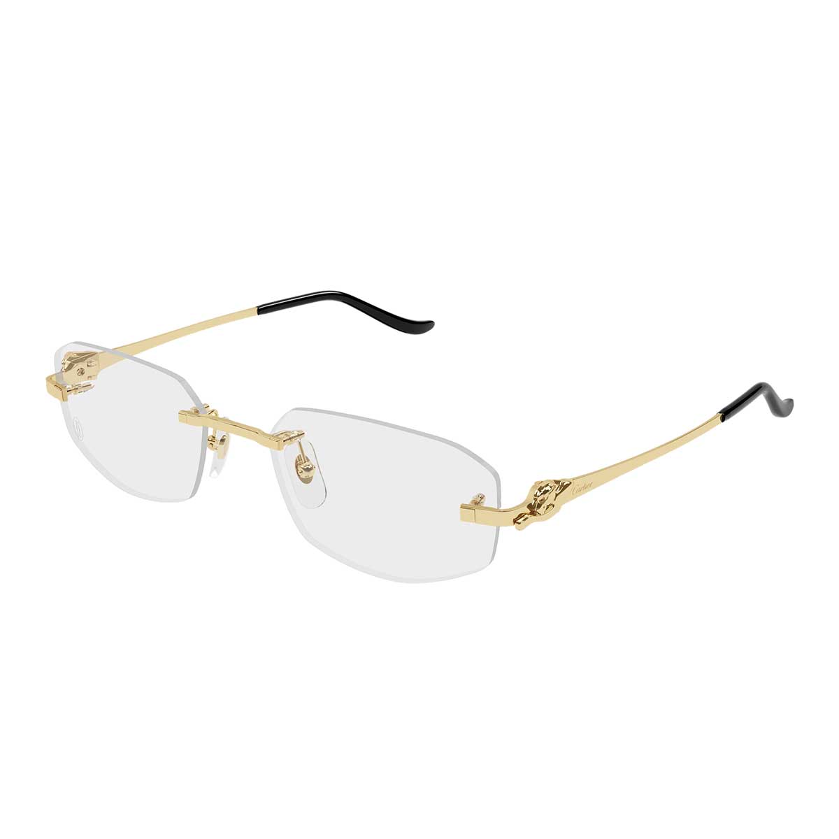 Cartier Occhiali da Vista CT0601O 001 Oro/Trasparente Donna